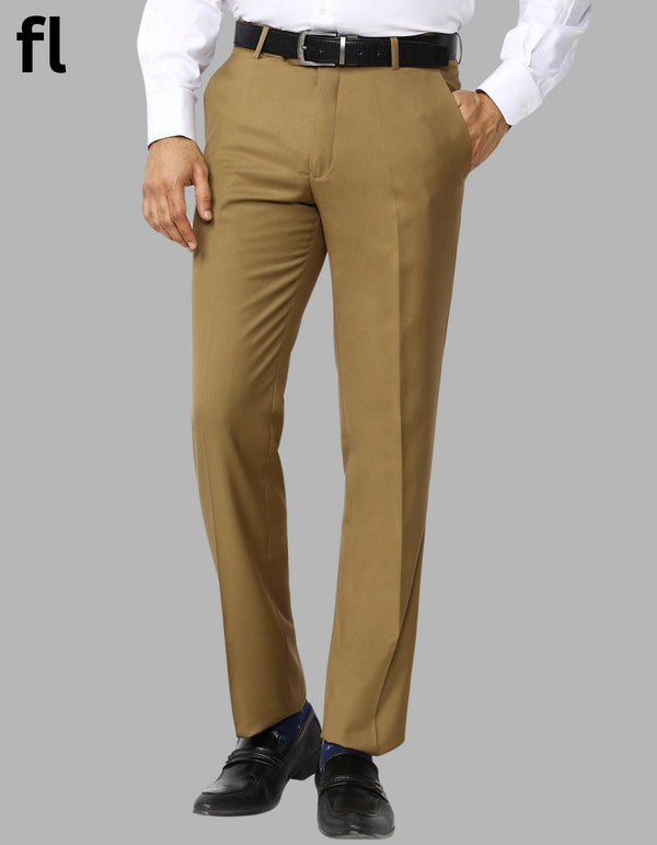 Men's Formal Mustard Brown Premium Pant  Suiting Stuff Export Quality